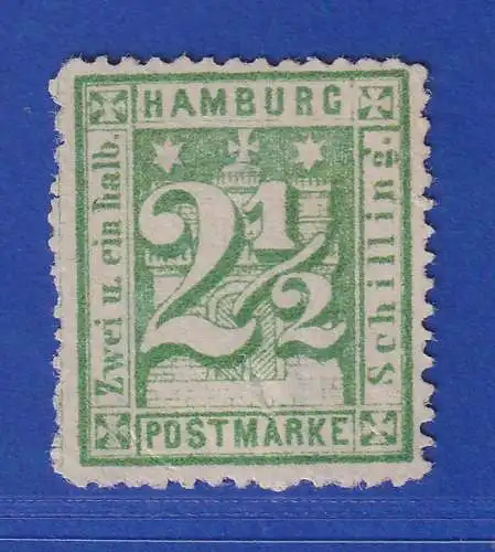 Hamburg 1865 Wappen 2 1/2 Schilling Mi.-Nr. 14 II (*) Altprüfung Georg Bühler