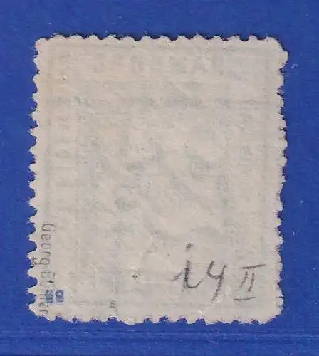 Hamburg 1865 Wappen 2 1/2 Schilling Mi.-Nr. 14 II (*) Altprüfung Georg Bühler