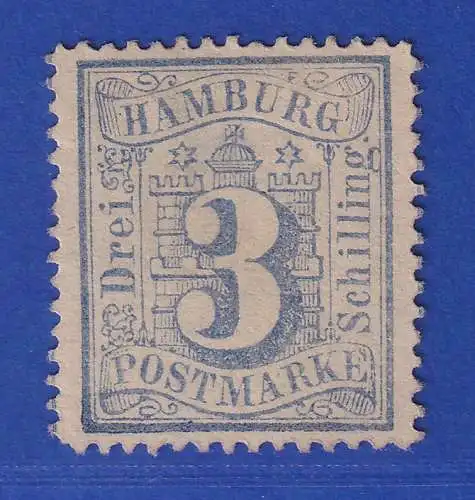 Hamburg 1865 Wappen 3 Schilling Mi.-Nr. 15a (*) 