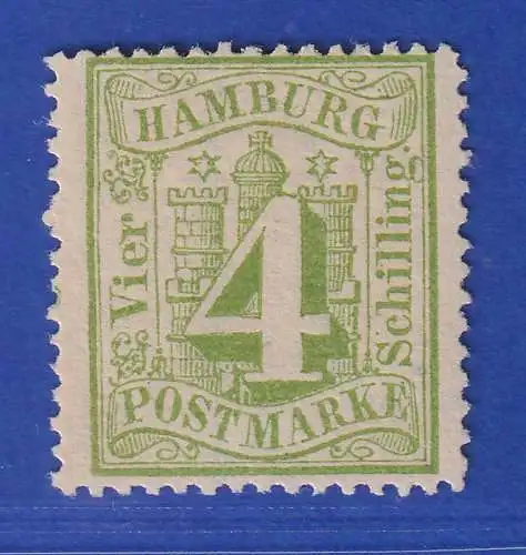 Hamburg 1864 Wappen 4 Schilling Mi.-Nr. 16a (*) gpr. ENGEL BPP