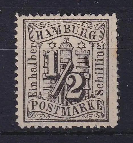 Hamburg 1864 Wappen 1/2 Schilling Mi.-Nr. 10 (*)