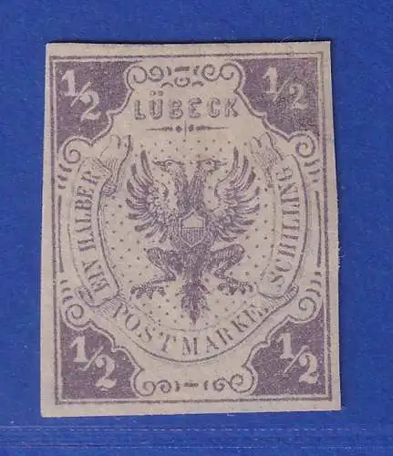 Lübeck 1862 Wappen 1/2 Schilling Mi.-Nr. 6 ungebraucht *