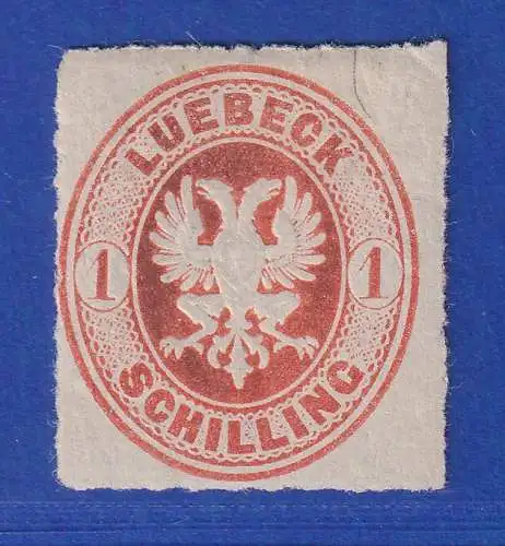 Lübeck 1867 Wappen 1 Schilling Mi.-Nr. 9B ungebraucht *