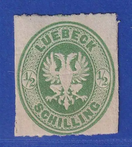 Lübeck 1863 Wappen 1/2 Schilling Mi.-Nr. 8A ungebraucht *