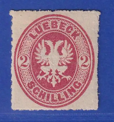 Lübeck 1863 Wappen 2 Schilling Mi.-Nr. 10A ungebraucht *