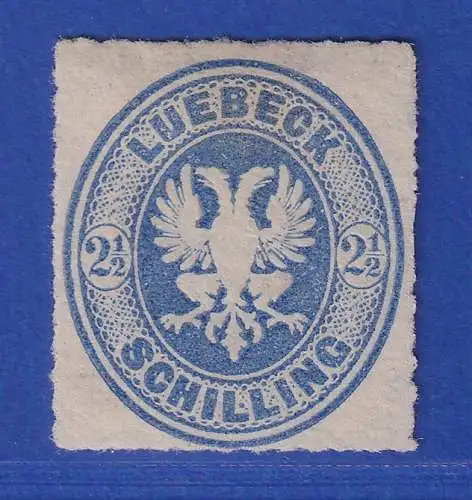 Lübeck 1863 Wappen 2 1/2 Schilling Mi.-Nr. 11A (*)