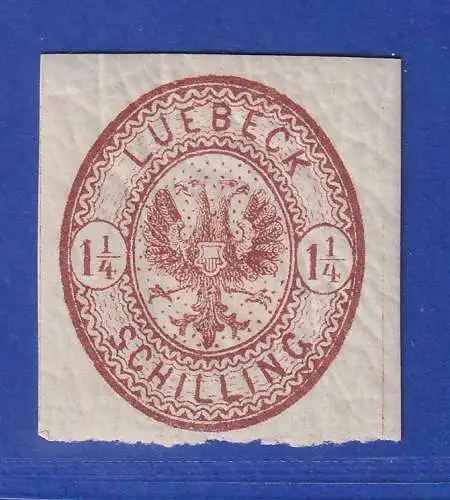 Lübeck 1864 Wappen 1 1/4 Schilling Mi.-Nr. 13a ungebraucht *