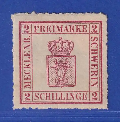 Mecklenburg-Schwerin 1866 Wappen 2 Schillinge Mi.-Nr. 6a ungebraucht *