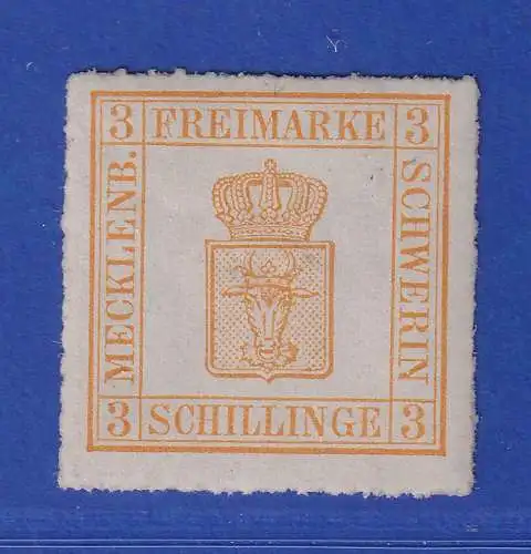 Mecklenburg-Schwerin 1867 Wappen 3 Schillinge Mi.-Nr. 7 II ungebraucht *