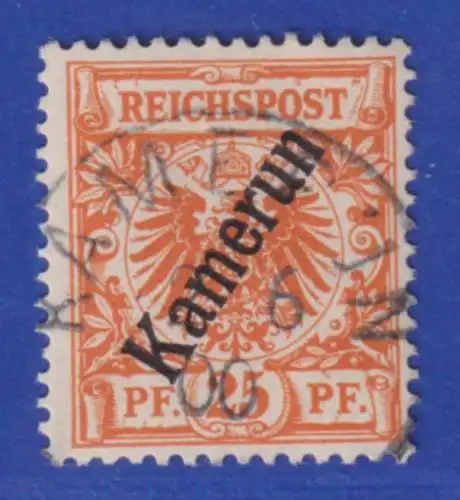 Dt. Kolonien Kamerun 25 Pfg. Mi.-Nr. 5b O KAMERUN gpr. JÄSCHKE-LANTELME BPP