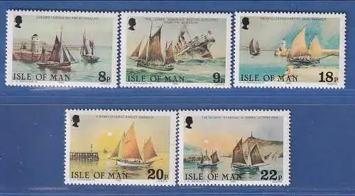 Isle of Man 1981 Fischfangboote Mi.-Nr. 182-86 Satz kpl. **/MNH