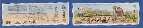 Isle of Man 1983 Europa hist. Wasserräder für Bergbau Mi.-Nr.240-41 **/MNH