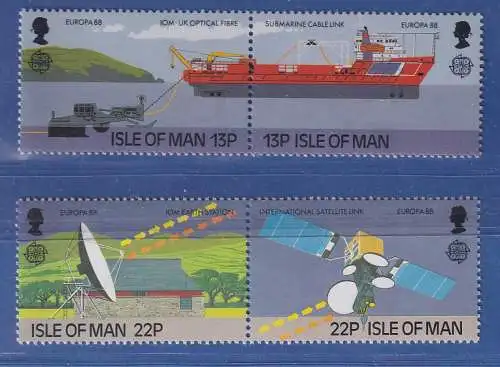 Isle of Man 1988 Europa Transport und Kommunikationamittel Mi.-Nr. 367-70 **/MNH