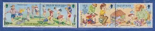 Isle of Man 1989 Europa Kinderspiele Mi.-Nr. 404-07 Satz kpl. **/MNH