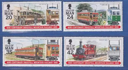 Isle of Man 1995 Snaefell Mountain Railway Mi.-Nr. 617-20 Satz kpl. **/MNH