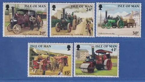 Isle of Man 1995 Alte Dampfmaschinen Mi.-Nr. 622-26 Satz kpl. **/MNH