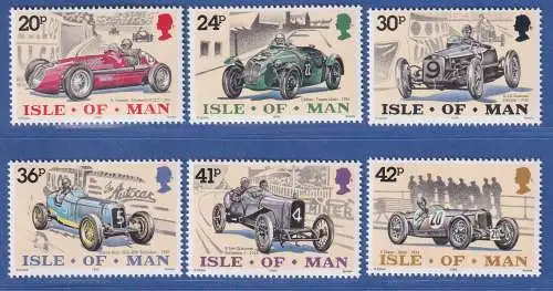 Isle of Man 1995 Tourist-Trophy-Automobilrennen Mi.-Nr. 637-42 Satz kpl. **/MNH