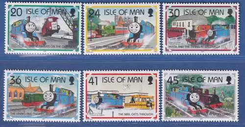 Isle of Man 1995 Thomas, die kleine Lokomotive Mi.-Nr. 644-49 Satz kpl. **/MNH