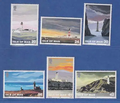 Isle of Man 1996 Leuchttürme Mi.-Nr. 661-66 Satz kpl. **/MNH