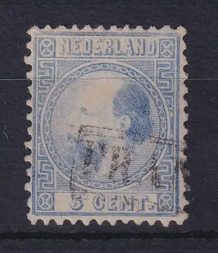 Niederlande 1867 König Willem III. 5 Cent Mi.-Nr. 7 I A gestempelt