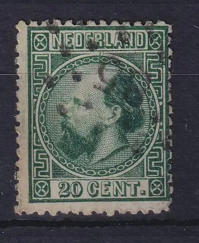 Niederlande 1869/70 König Willem III. 20 Cent Mi.-Nr. 10 II C gestempelt