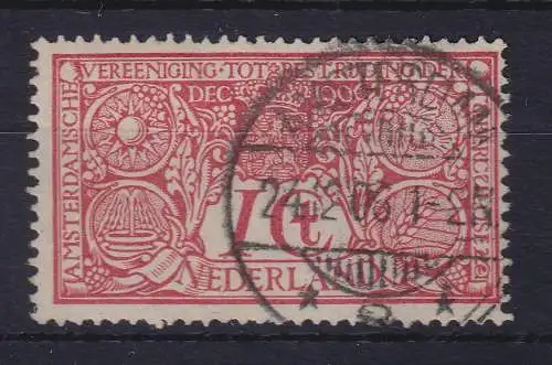 Niederlande 1906 Tuberkulosebekämpfung 1 Cent Mi.-Nr. 69  echt O AMSTERDAM