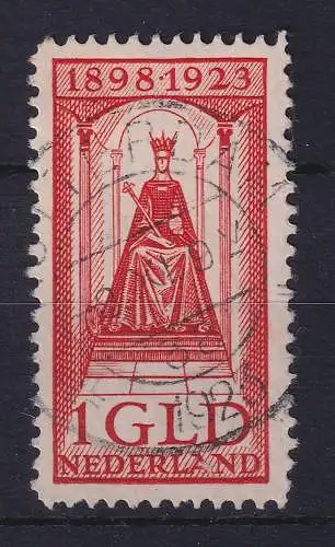 Niederlande 1923 Regierungsjubiläum 1 Gulden Mi.-Nr. 131 gestempelt