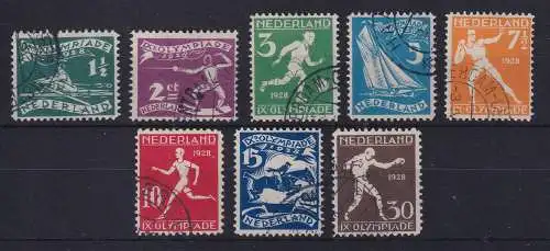 Niederlande 1928 Olympische Spiele Mi.-Nr. 205-212 Satz kpl. gestempelt