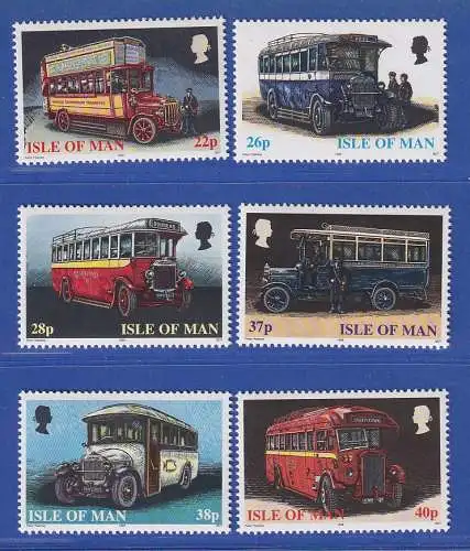 Isle of Man 1999 Omnibusse auf der Insel Man Mi.-Nr. 820-25 Satz kpl. **/MNH