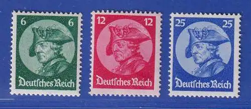 Dt. Reich 1933 Friedrich der Große Mi.-Nr. 479-481 Satz postfrisch **