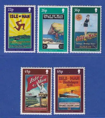 Isle of Man 2000 Tourismus Plakate Mi.-Nr. 889-93 Satz kpl. **/MNH