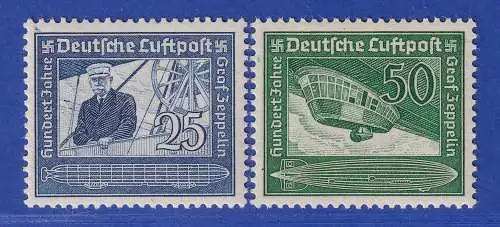 Dt. Reich 1938 Flugpostmarken Zeppelin Mi.-Nr. 669-670 ** gpr. SCHLEGEL BPP