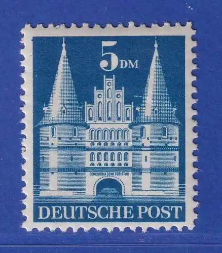 Bizone 1948 Bauten Holstentor 5 DM Mi.-Nr. 100 II postfrisch **