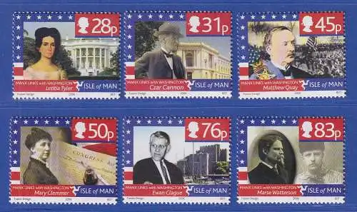 Isle of Man 2006 Manxstämmige Persönlichkeiten Mi-Nr. 1301-06 Satz kpl.**/MNH
