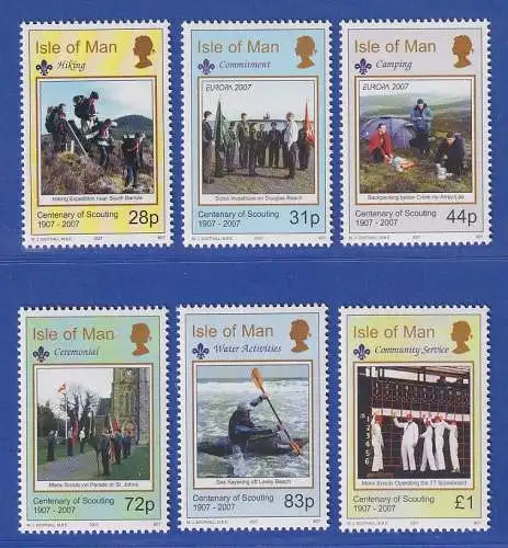 Isle of Man 2007 100 Jahre Pfadfinderbewegung Mi-Nr. 1343-48 Satz kpl.**/MNH
