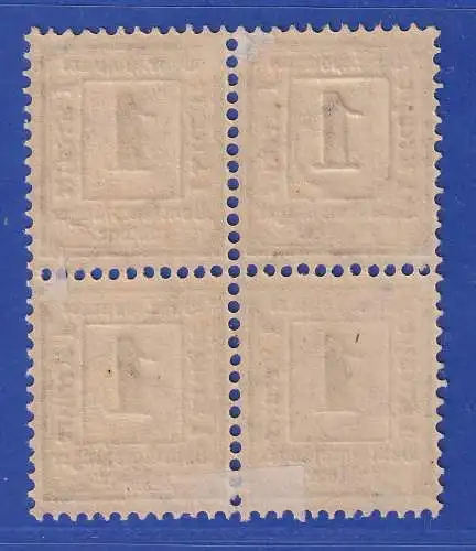 Bayern 1871 Portomarke 1 Kreuzer Mi.-Nr. 2X Viererblock ungebraucht *