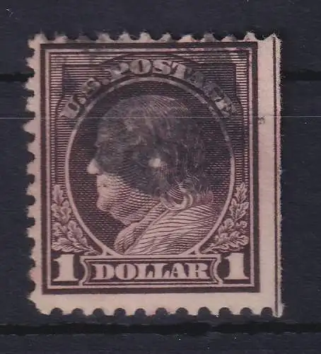 USA 1909 Benjamin Franklin 1 $ Mi.-Nr. 202 b K gestempelt