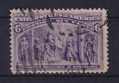 USA 1893 Kolumbus 6 Cents  Mi.-Nr. 78 gestempelt