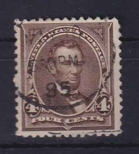 USA 1894 Präsident Lincoln 4 Cents  Mi.-Nr. 92 gestempelt