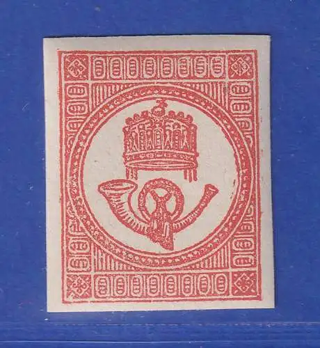 Ungarn 1871 Zeitungsmarke Posthorn Mi.-Nr. 7a ungebraucht *