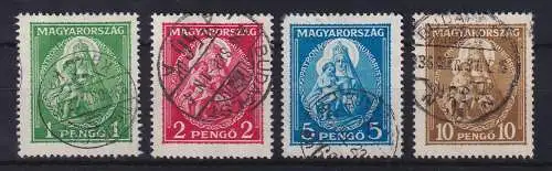 Ungarn 1932 Patrona Bavariae Mi.-Nr. 484-487 gestempelt 