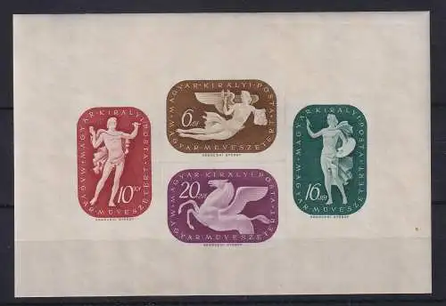 Ungarn 1941 Künstlerhilfe Mi.-Nr. Block 9 postfrisch **