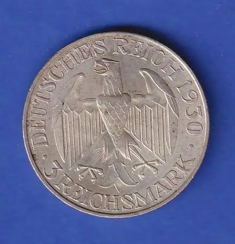 Dt. Reich Silbermünze Zeppelin 3 Reichsmark 1930 A ss