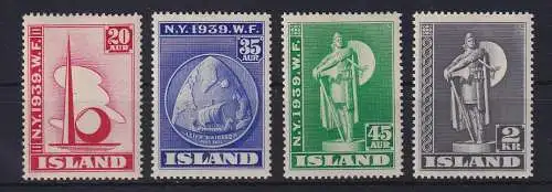 Island 1939 Weltausstellung New York Mi.-Nr. 204-207 postfrisch **