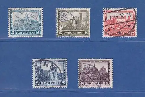Deutsches Reich Nothilfe 1932 Bauwerke Mi.-Nr. 474-478 Satz 5 Werte kpl. gest.