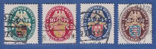 Deutsches Reich Nothilfe 1926 Wappen Mi.-Nr. 398-401 Satz 4 Werte O gepr.BPP