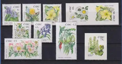 Irland Botanik Pflanzen Blumen 2Freimarken Mi.-Nr. 1597-1604 ** / MNH