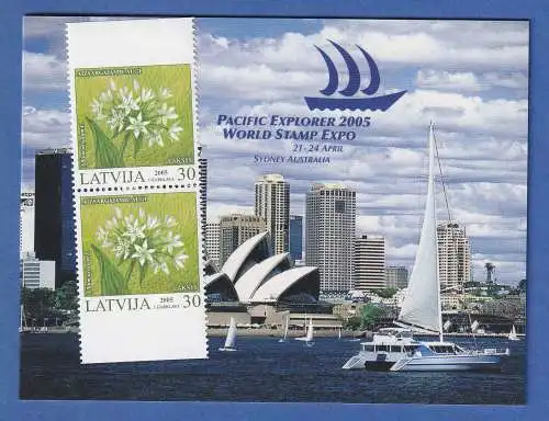 Latvija / Lettland 2005 Botanik Mi.-Nr. 632 Do/Du + MH   ** / MNH