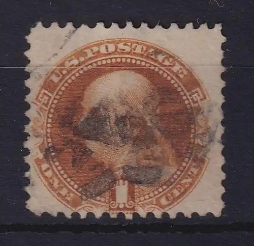 USA 1869 Benjamin Franklin 1 Cent Mi.-Nr. 26 gestempelt