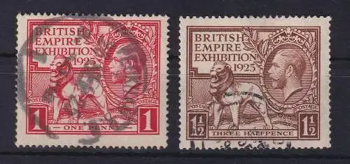 Großbritannien 1925 Britische Empire-Ausstellung Mi.-Nr. 168-169 gestempelt